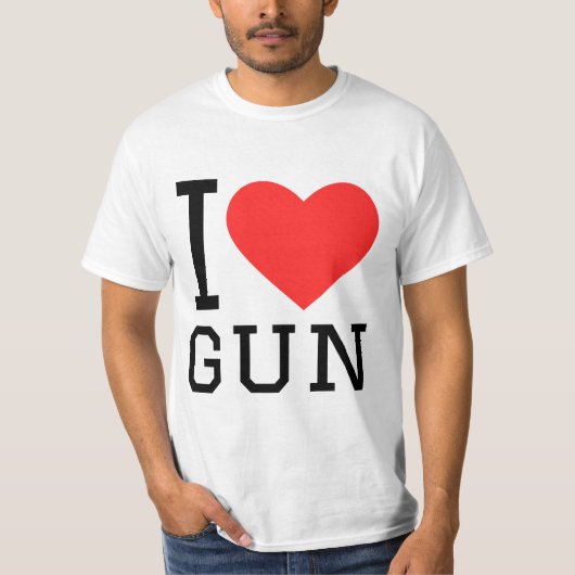 I love gun T-Shirt (Vorderseite)