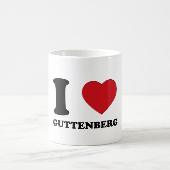 I LOVE GUTTENBERG KAFFEETASSE