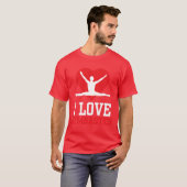 I Love Gymnastics Gymnasts Gymnast Sports Lover vi T-Shirt (Vorne ganz)