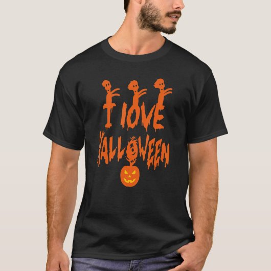 i love halloween T-Shirt (Vorderseite)