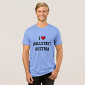 I LOVE HALLSTATT, AUSTRIA Tri-Blend SHIRT (Vorderseite voll)