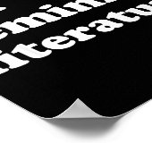 I Love Heart Feminist Literature  Poster (Ecke)