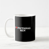 I Love Heart Fictional Men Simple Cute Funny Readi Kaffeetasse (Links)