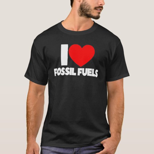 I Love Heart Fossil T-Shirt (Vorderseite)