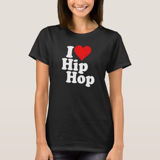 I LOVE HEART HIP HOP RAP 1 T-Shirt (Vorderseite)