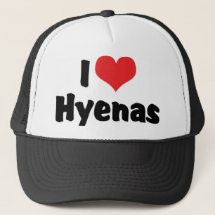 I Love Heart Hyenas Truckerkappe
