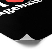 I Love Heart Ragebaiters Poster (Ecke)