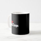 I Love Heart Rk Chops Kaffeetasse (Vorderseite Links)
