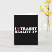 I Love Heart Trashy Reality Tv Simple Cute Funny Karte (Gelbe Blume)