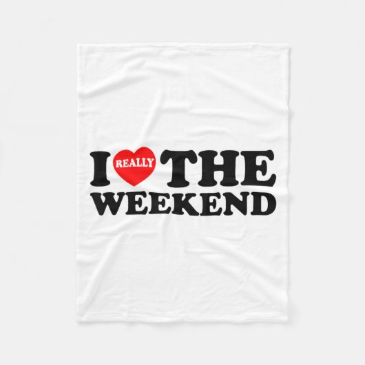 I Love Heart Weekend Funny Camping Couple Gifts Va Fleecedecke (Vorderseite)