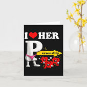 I Love Her Ity Funny Valentine's Day Couple Matchi Karte (Gelbe Blume)