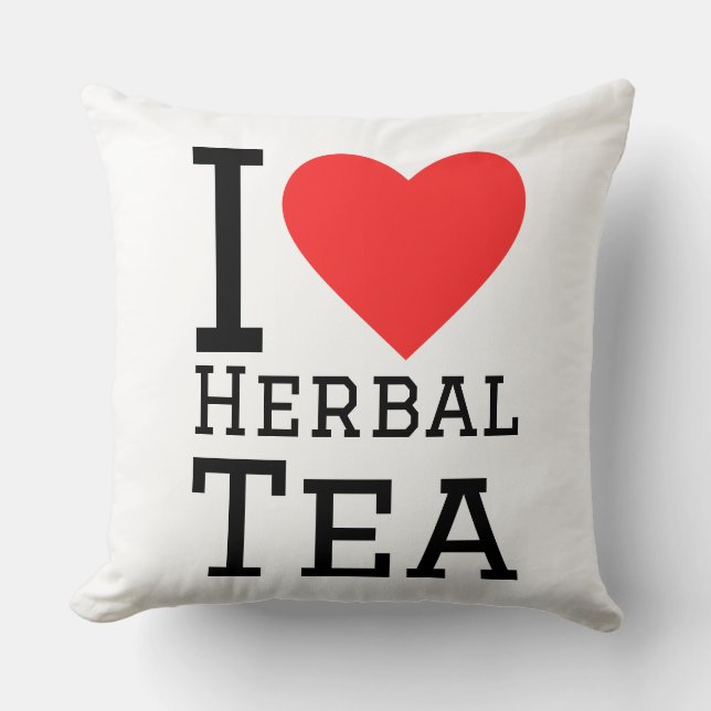 I love herbal tea kissen (Vorderseite)
