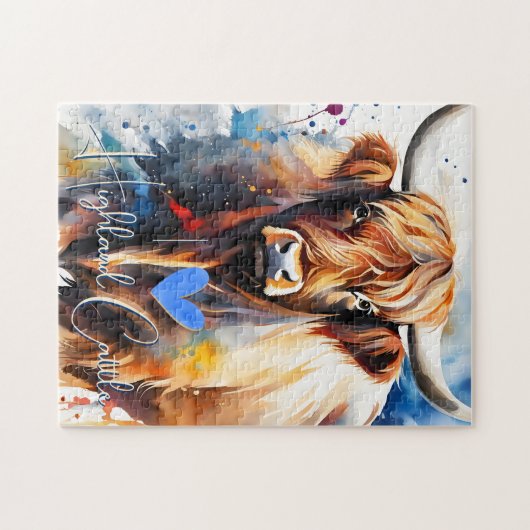 i love Highland Cattle Puzzle (Horizontal)
