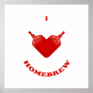 I Love Homebrew Poster