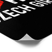 I Love Hot Czech Girls Czech Republic Heart Wife G Poster (Ecke)