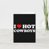 I Love Hot _ Funny Western Rodeo Karte (Vorderseite)