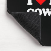 I Love Hot _ Funny Western Rodeo Mousepad (Ecke)