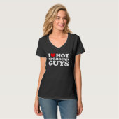 I Love Hot Morrocan Guys T-Shirt (Vorderseite Vollansicht)