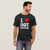 i love hot umpires womens baseball T-Shirt (Vorne ganz)