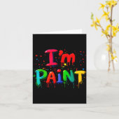 I Love I Like To Finger Paint Couple I'm Paint Val Karte (Gelbe Blume)