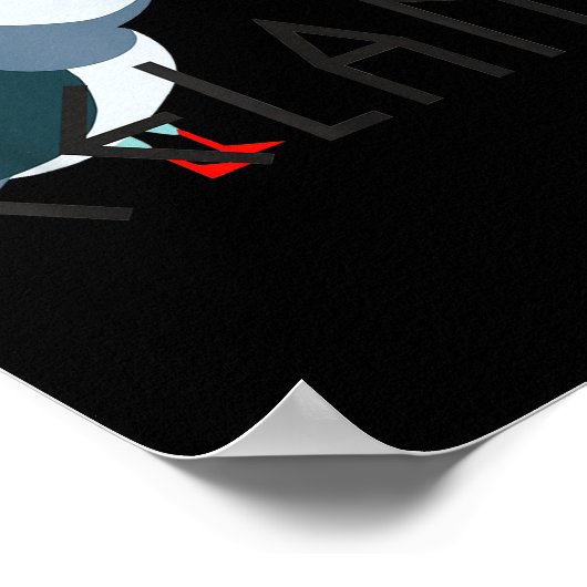 I Love Iceland Puffin Icelandic Gift Poster (Ecke)