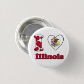 I love Illinois Button (Vorne & Hinten)