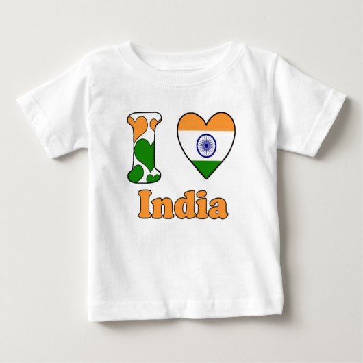 I love India Baby T-shirt (Vorderseite)