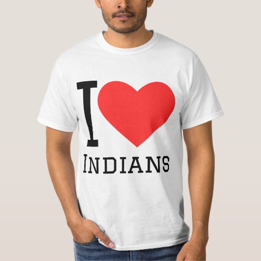 I love indians T-Shirt (Vorderseite)