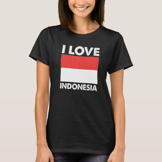 I Love Indonesia I Heart Indonesia Family Travel I T-Shirt (Vorderseite)