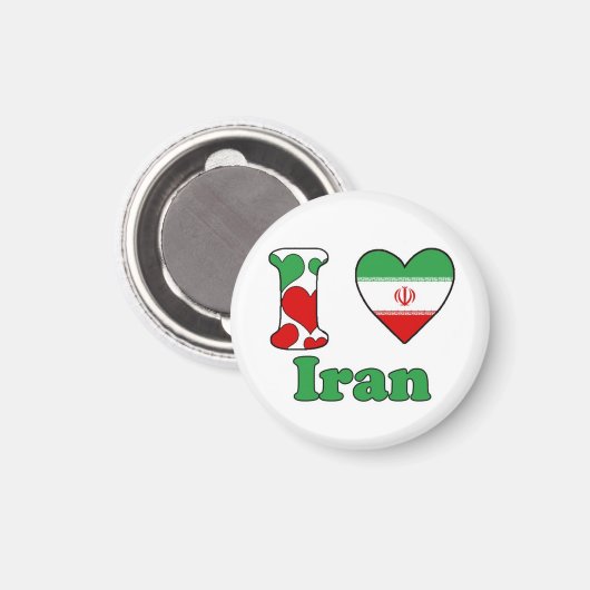 I love Iran Magnet (Vorderseite/Rückseite)