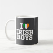 I Love Irish Boys Ireland Flag Heart St Patricks D Kaffeetasse (Links)