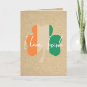 I love Irish! Karte (Vorderseite)