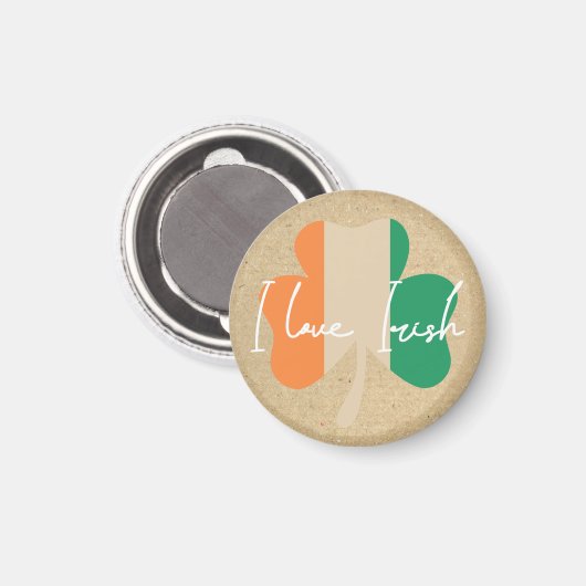 I love Irish! Magnet (Vorderseite/Rückseite)