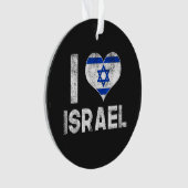I Love Israel Ornament (Vorderseite)