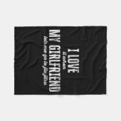 I Love It When My Girlfriend Lets Me Go To Jiu Jit Fleecedecke (Vorderseite (Horizontal))