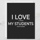 I Love It When My Students Stop Talking Highschool (Rückseite)