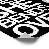 I Love It When She Bends Over Funny Fishing Poster (Ecke)