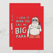 I love it when you call me big papa einladung (Vorne/Hinten)