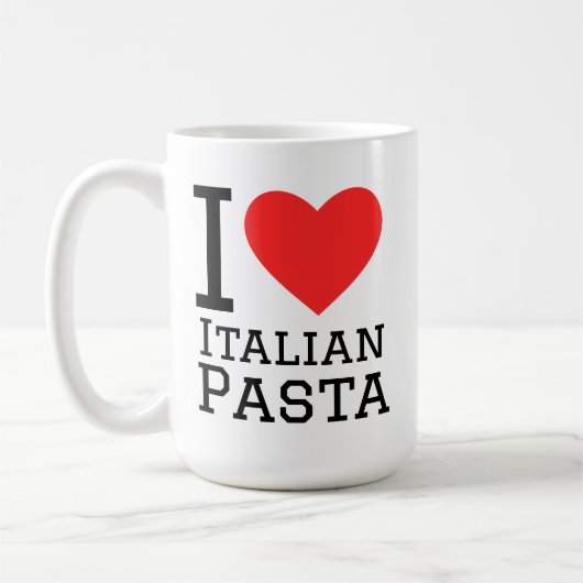 I love Italian pasta Kaffeetasse (Links)
