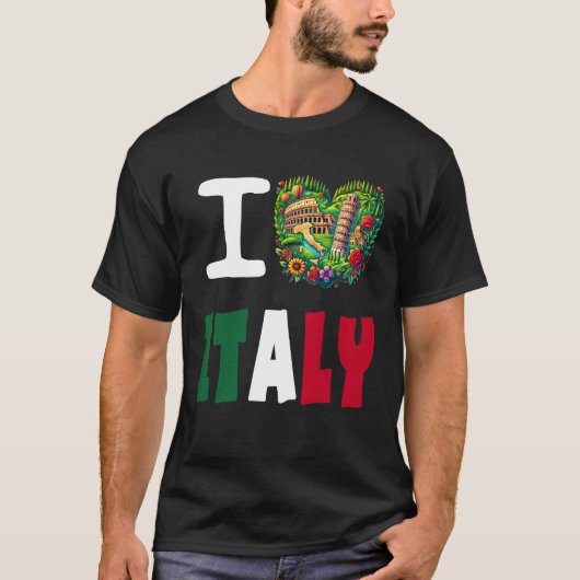 I Love Italy T-Shirt (Vorderseite)