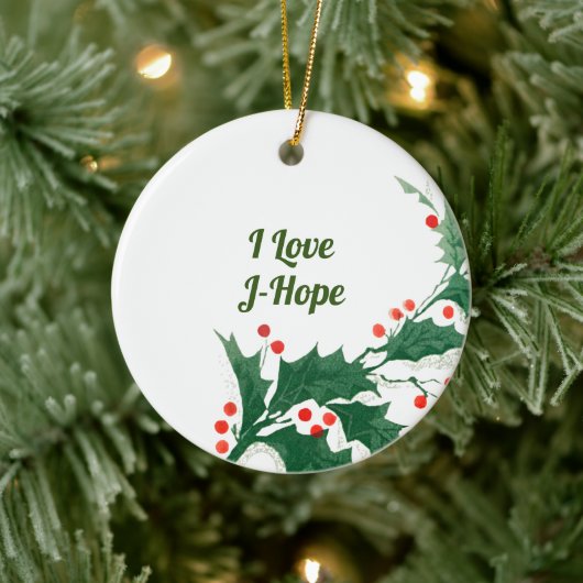 I love J-Hope Christmas Ornament (Baum)