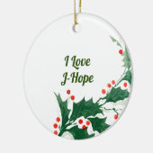 I love J-Hope Christmas Ornament (Links)