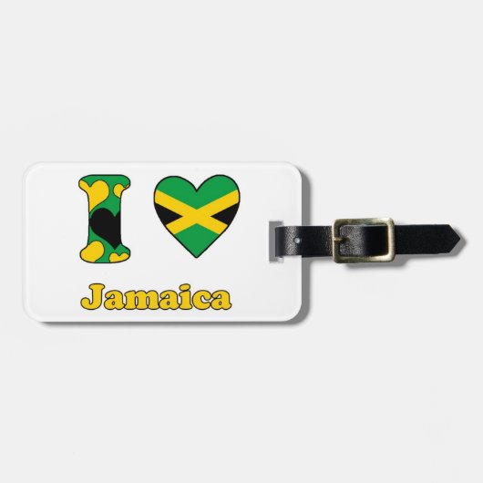 I love Jamaica Gepäckanhänger (Vorderseite horizontal)
