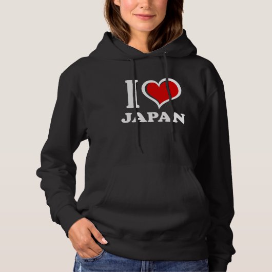 I Love Japan I Heart Hoodie (Vorderseite)