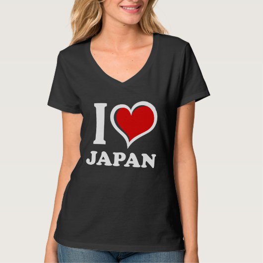 I Love Japan I Heart T-Shirt (Vorderseite)
