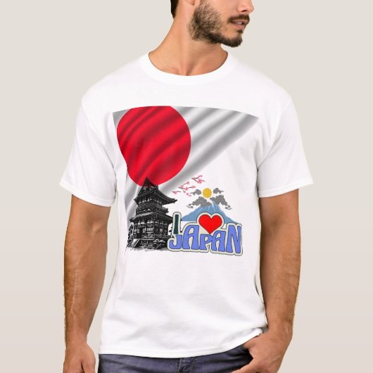I Love Japan – Spirit of the Rising Sun T-Shirt (Vorderseite)