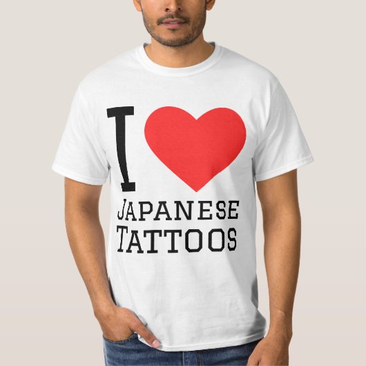 I love Japanese tattoos  T-Shirt (Vorderseite)