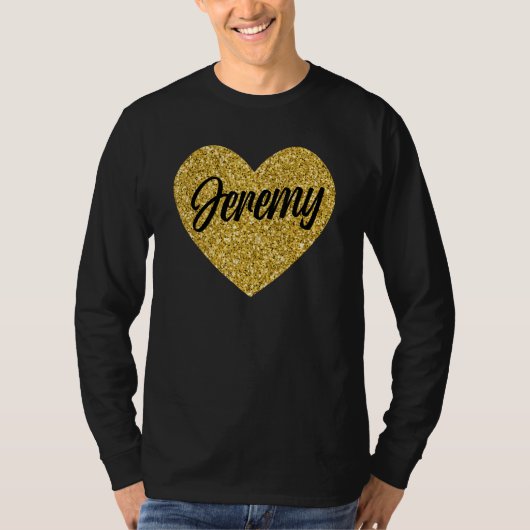 I Love Jeremy Cute Jeremy Heart for Men Women Boys T-Shirt (Vorderseite)