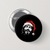 I Love Jesus Christmas Green Button (Vorne & Hinten)