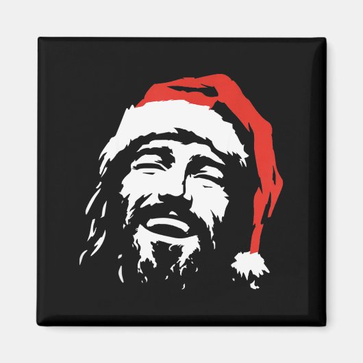 I Love Jesus Christmas Green  Magnet (Vorne)
